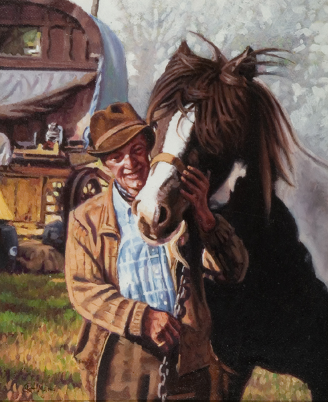 Traveller and his Horse Image